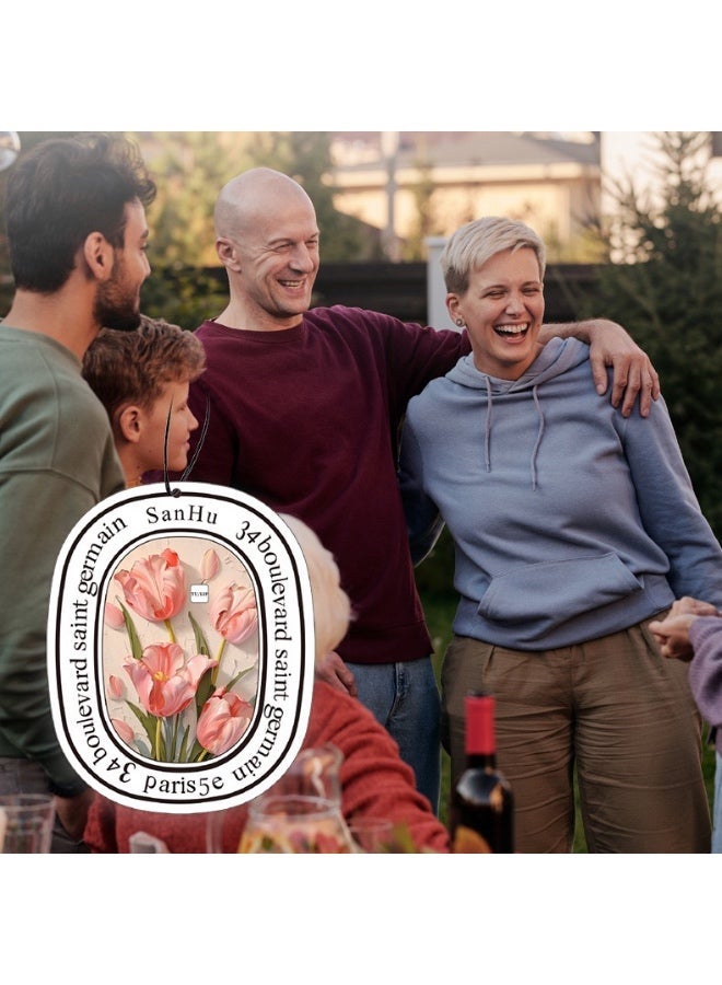 5-Piece Hanging Car Fragrance Chips, Fresh & Mild Scent Car Air Freshener, Effective Odor Remover for Vehicle, Clothes Cabinet & Wardrobe - Image 5