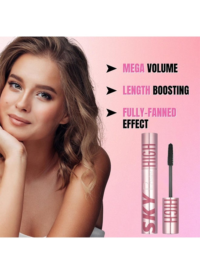 بوداير ماسكارا سكاي هاي، ماسكارا لتكثيف وتطويل الرموش، تركيبة قابلة للغسل مع مستخلصات نباتية وألياف، لاز شينسيشنال سكاي هاي، باللون الأسود - Image 2