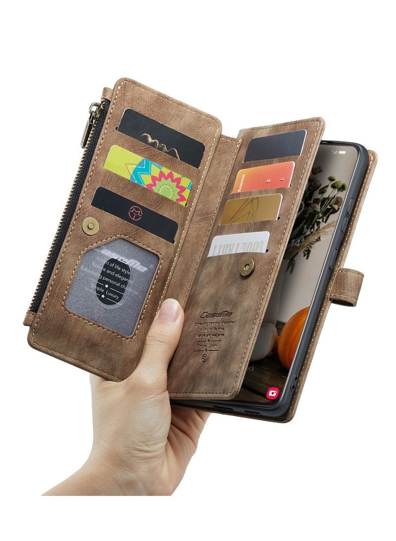 Suteni Flip Cover Leather Protective Case for Samsung Mobile Phone - Image 2