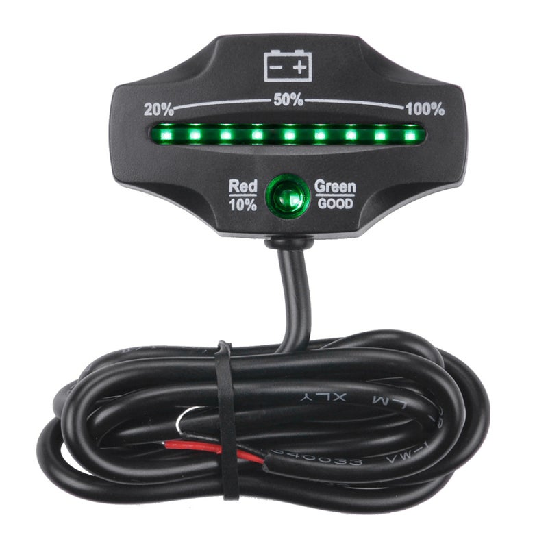 Battery Meter 12V/24V Automatic Recognition - IP65 Waterproof Battery Testing for Golf Carts, Marine, Motorcycle, ATV, Tractor, Truck, Forklift Lead Acid Batteries - Image 2