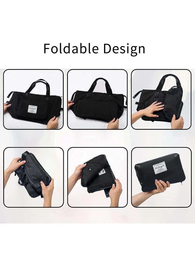 شنطة سفر دفل جاهوميو بفصل بين المبلل والجاف - أسود - Image 2