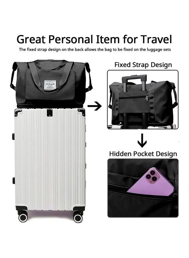 شنطة سفر دفل جاهوميو بفصل بين المبلل والجاف - أسود - Image 5