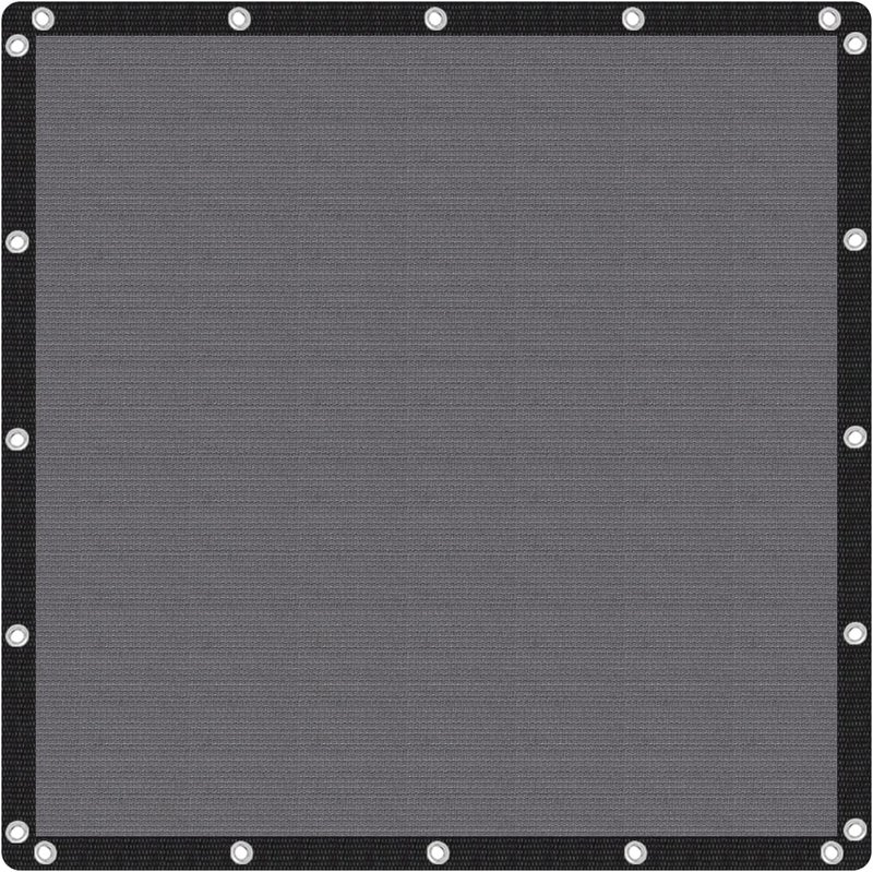 VICLLAX 90% Shade Fabric Sun Shade Cloth with Reinforced Grommets, Outdoor Sun Screen Fabric for Outdoor Patio Garden Pergola Cover Canopy 8x8 FT, Dark Grey - Image 1