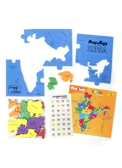 Imagimake Imagimake Mapology India Map Puzzles - Geography for Kids - Learning & Educational Toys - Puzzles for Kids Ages 4-8 - Gift for 4, 5, 6, 7, 8 Year Old Boys & Girls  - Image 3