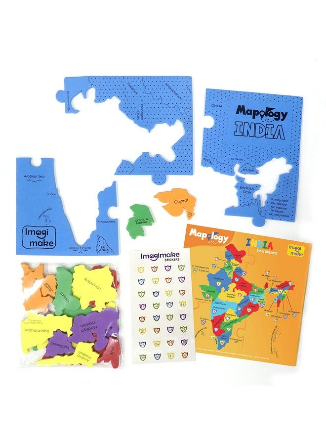 Imagimake Mapology India Map Puzzles - Geography for Kids - Learning & Educational Toys - Puzzles for Kids Ages 4-8 - Gift for 4, 5, 6, 7, 8 Year Old Boys & Girls - Image 3