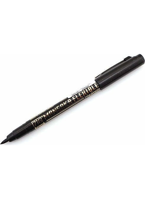 Zig Cartoonist Mangaka Flexible Drawing Pen Medium Nib Black 