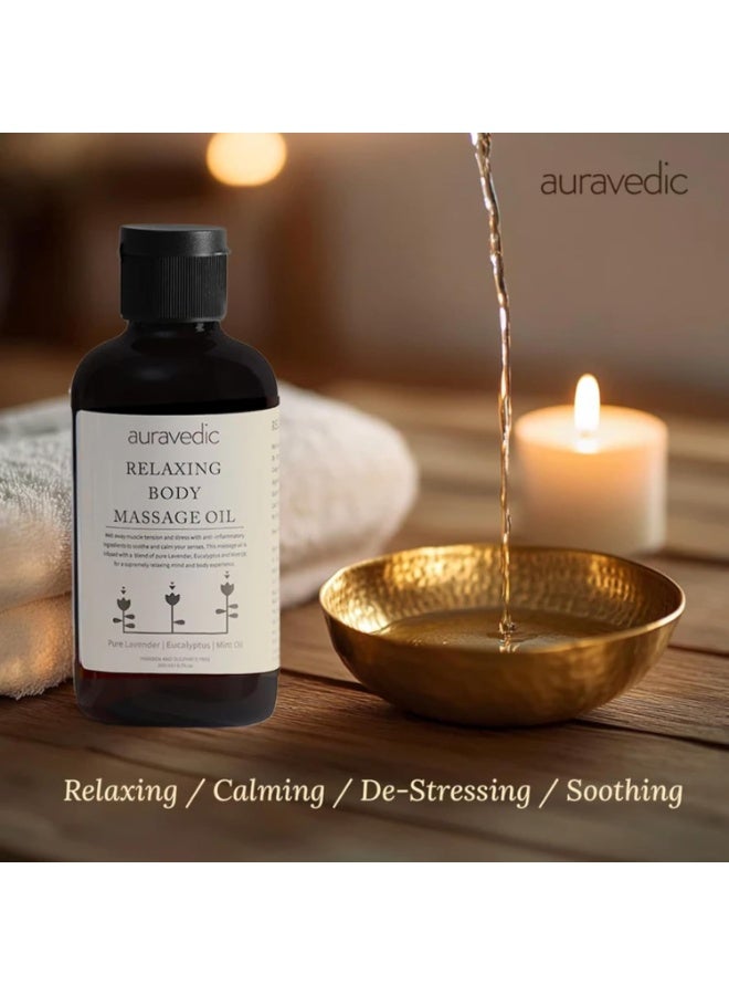 Auravedic Relaxing Body Massage Oil 200ml For Full Body Massager - Image 3