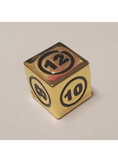 1X Command Zone Metal Dice, Gold Color/For Commander Edh Tiny Leaders Magic: The Gathering Mtg Die