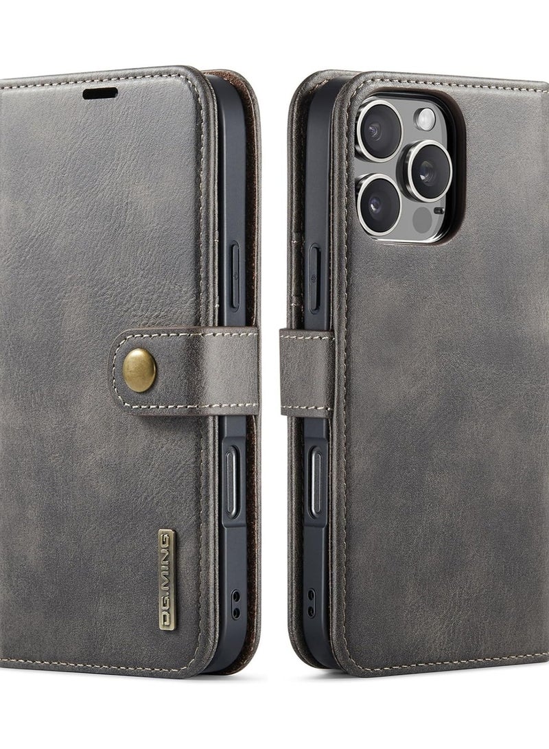 General 2-in-1 Detachable Magnetic Case Compatible with iPhone 16 Pro Max, Leather Wallet Case with 3 Card Slots, Shockproof Case for iPhone 16 Pro Ma  - Image 1