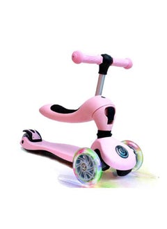 Foaldee 2-in-1 Pink Unicorn Head Scooter for Kids – Fun Ride-On Toy & Push Scooter for Toddlers | Safe & Interactive Ride for Children
