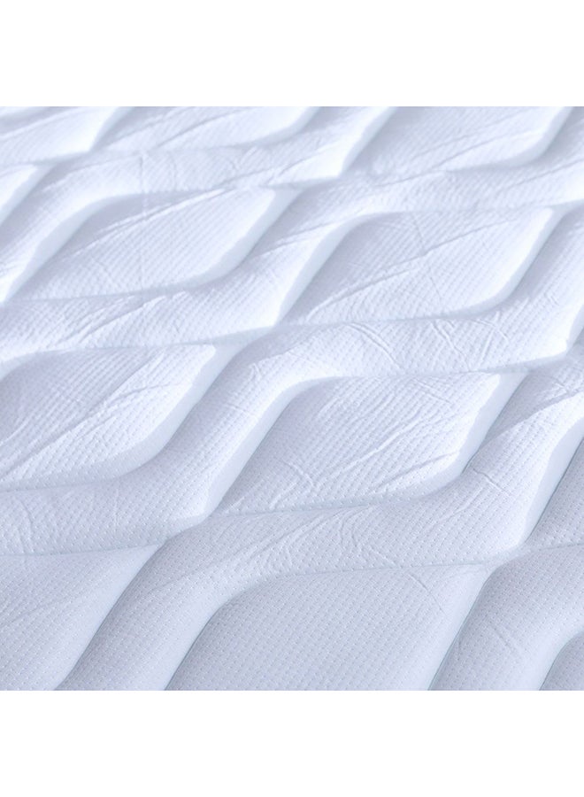 DANUBE HOME Cool Gel Memory Foam Bonnell Spring Mattress Medium Firm Feel Single Mattress Spine Balance For Pressure Relief  21.5 cm Thickness White Size L190xW90 - Image 3