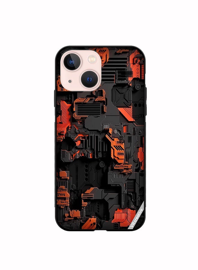 VR CREATIVE Protective Case Cover For Apple iPhone 14 Plus Circuit Design Multicolour - Image 1