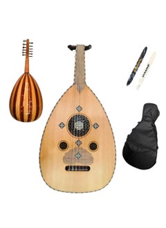 Al-Karz Music Zeryab Shami Oud No 1 Cedar Top Maple and Walnut Back Walnut Fingerboard Aurora Strings Includes Padded Bag and Two Pyramid Picks 