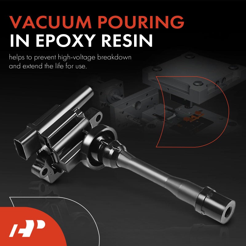 A-Premium Ignition Coil Pack Compatible with Chrysler Sebring SOHC 2001-2005 Dodge Stratus SOHC 2001-2005 Mitsubishi Eclipse Galant Lancer Mirage Outlander 1998-2007 1.8L 2.0L 2.4L for UF-295 2-PC Set - Image 3