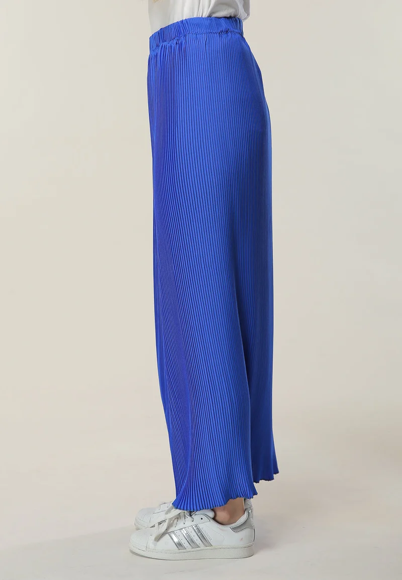 Moistreet Pleated High Waist Maxi Skirt