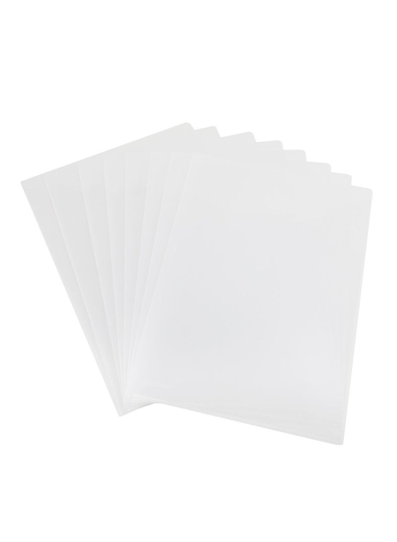 Deli ملف تقارير دلي E5707 A4 شكل L شفاف، 6 قطع/كيس OPP، منظم ملفات مكتبي ومدرسي متين - Image 2