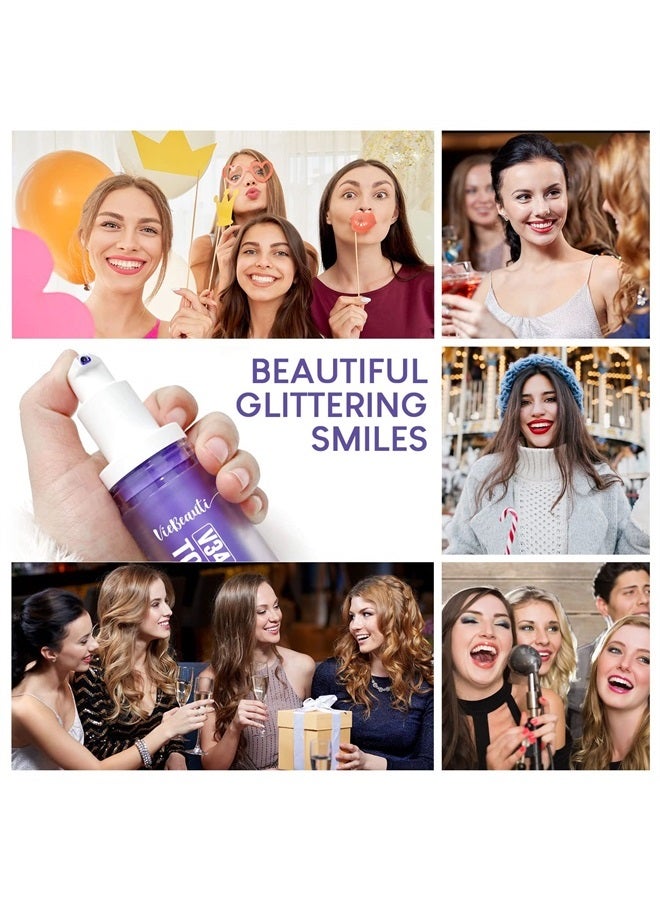 VieBeauti معجون أسنان فيبيوتي الأرجواني لتبييض الأسنان، مصحح اللون الأرجواني، معجون تبييض الأسنان، معجون الأسنان على عجلة الألوان، مصحح لون الأسنان، مبيض الأسنان (1 أونصة سائلة/30 مل) - Image 5