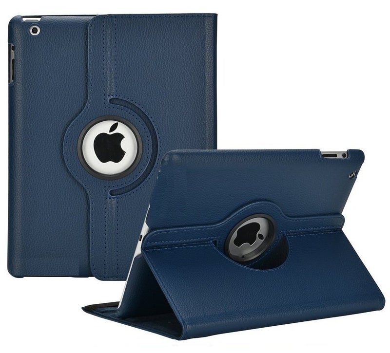 MOCA for The Apple New iPad 9.7 inch 2018/2017 Model. A1893 A1954 A1822 A1823 PU Leather Folio flip Cover (Deepest Blue) - Image 1