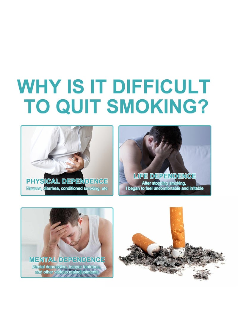 Quit Smoking Inhaler Stick, Aromatherapy Inhaler for Emotional Balance and Mood Improvement, Natural Smoking Alternative, Easy-to-Use Smoke-Free Quit Stick 1g