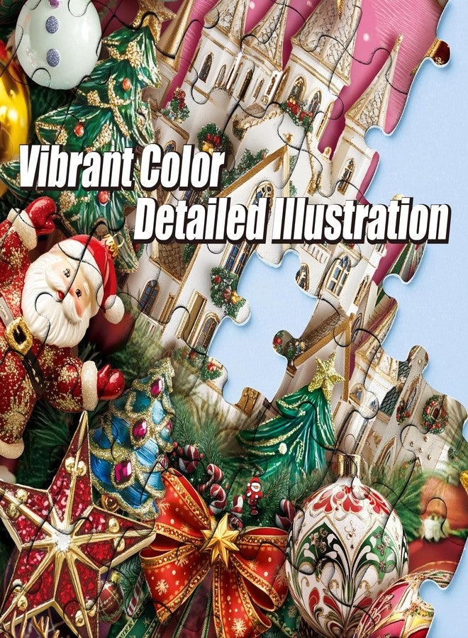 Antelope Puzzle Christmas Jigsaw Puzzle 1000 Pieces for Adults - Wreath of Jingle Holiday Winter Scene, Fun Family Christmas Puzzle Gift - Image 5