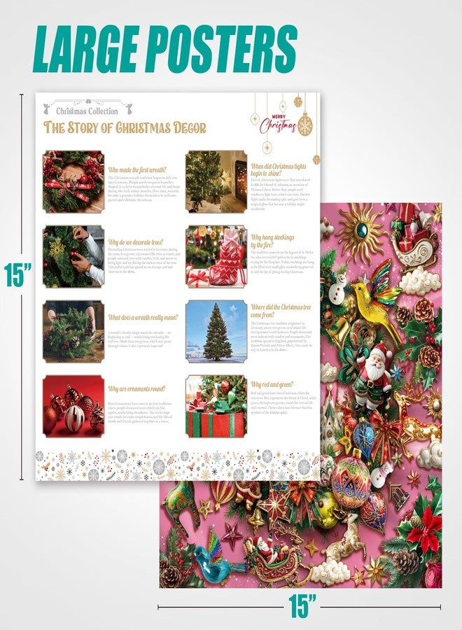 Antelope Puzzle Christmas Jigsaw Puzzle 1000 Pieces for Adults - Wreath of Jingle Holiday Winter Scene, Fun Family Christmas Puzzle Gift - Image 4