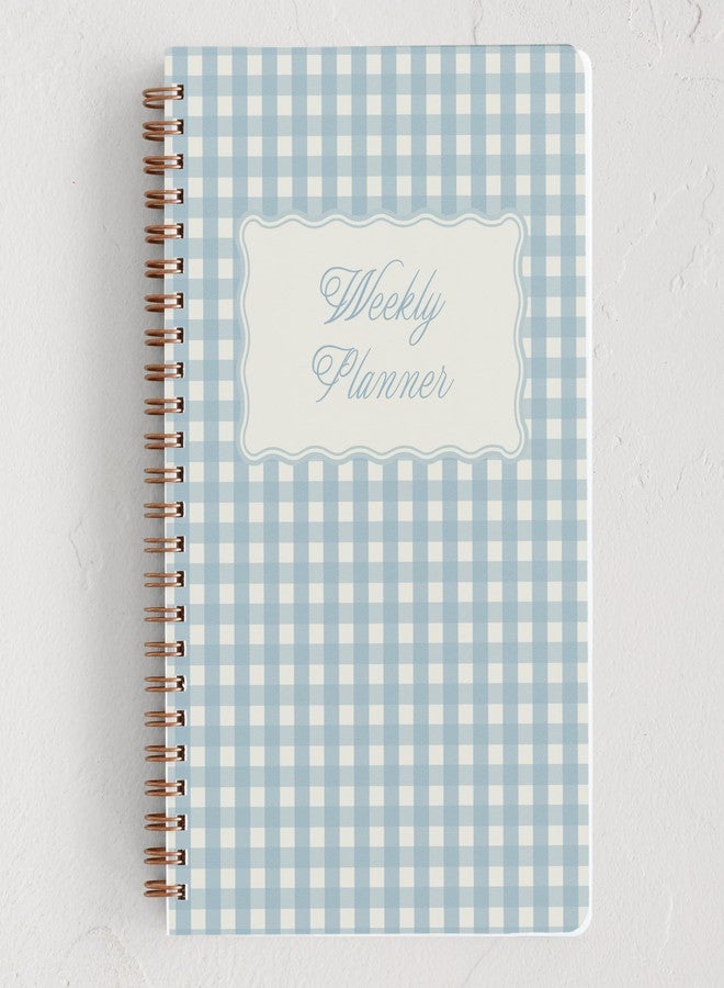 Minted | Weekly Planner | Scalloped Gingham - Image 1