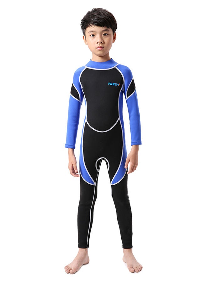 Hisea Kids Neoprene Diving Wetsuit Boys Girls Swimsuits Long Sleeve UV Protection Back Zipper Swimwear 640g - Image 1
