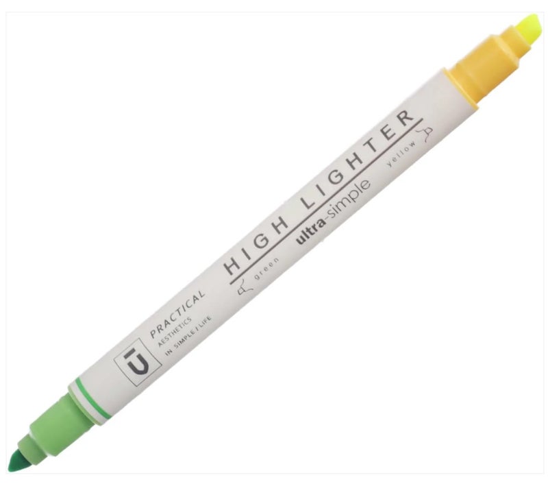M&G Two-Tone Yellow&Green Fluorescent highlighter pen - NO: 9901 - Image 2