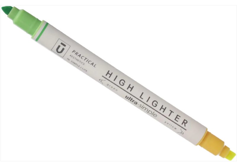 M&G Two-Tone Yellow&Green Fluorescent highlighter pen - NO: 9901 - Image 3