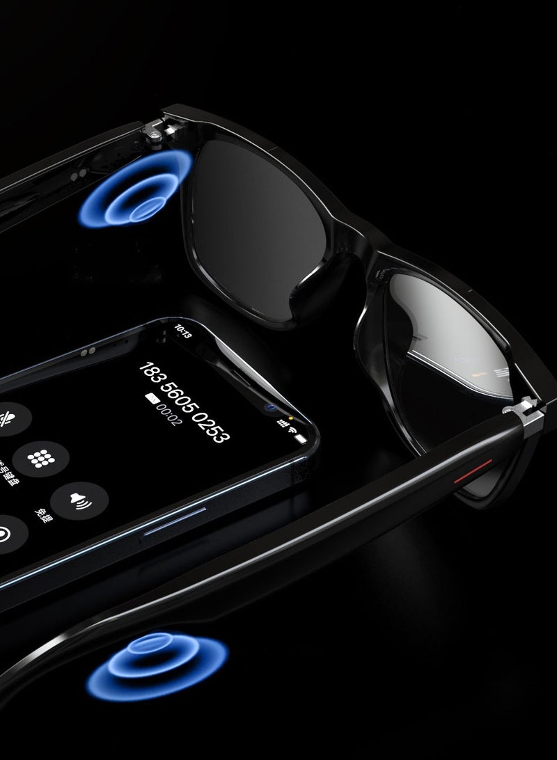 E13 Smart Bluetooth Glasses - Music Headphone Support, Call Sunglasses, Men's and Women's Smart Glasses with Blue Light Protection - Image 3
