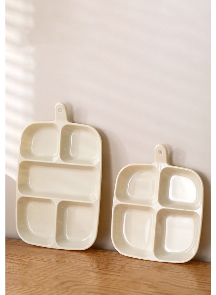 هومستر مقابس 5-حجرة تحضير الطعام المجهزة بالمطبخ المنزلي لوحة تقسيم مثبتة على الحائط صحن حارة متعدد الوظائف طبقة صلصات مادة البوتيك أملس تنظيف سهل طبقة 2 سم أخاديد عميقة لا نكهة مزج طبقة سميكة مقبض معلق ثقب تصميم طبقة تحضير طهي قابلة للتغليف مساحة موفرة أداة تحضير طهي زنجبيل ثوم تخزين مجموعة متعددة الاستخدامات ألواح الخدمة طبقة 5 أجزاء طهي فعال - Image 4