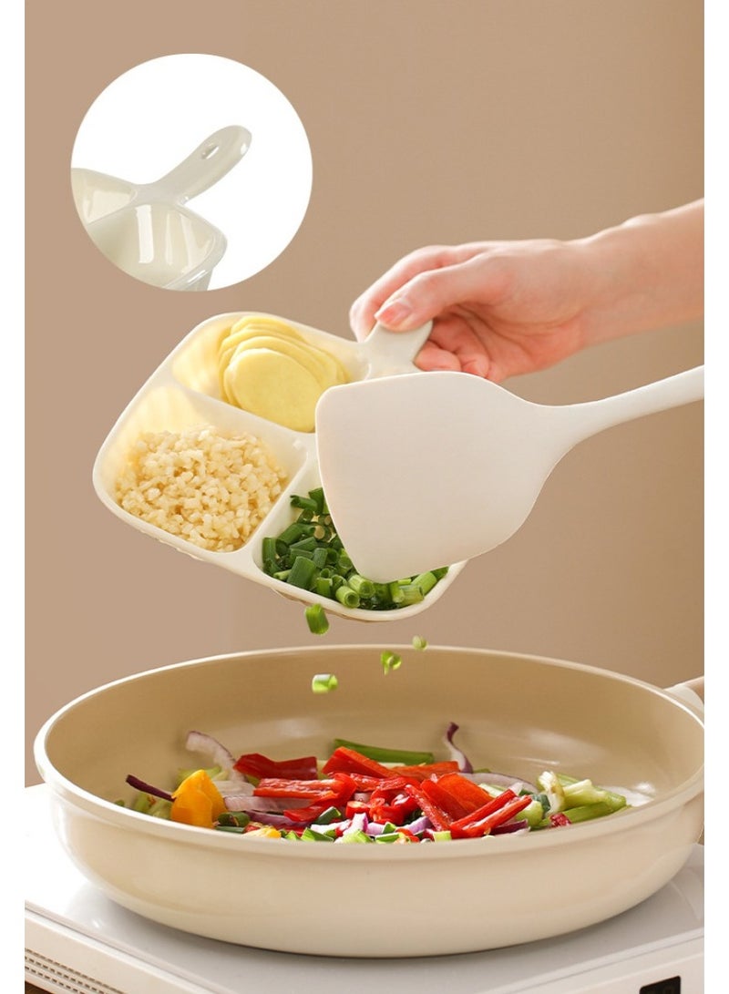 هومستر مقابس 5-حجرة تحضير الطعام المجهزة بالمطبخ المنزلي لوحة تقسيم مثبتة على الحائط صحن حارة متعدد الوظائف طبقة صلصات مادة البوتيك أملس تنظيف سهل طبقة 2 سم أخاديد عميقة لا نكهة مزج طبقة سميكة مقبض معلق ثقب تصميم طبقة تحضير طهي قابلة للتغليف مساحة موفرة أداة تحضير طهي زنجبيل ثوم تخزين مجموعة متعددة الاستخدامات ألواح الخدمة طبقة 5 أجزاء طهي فعال - Image 2