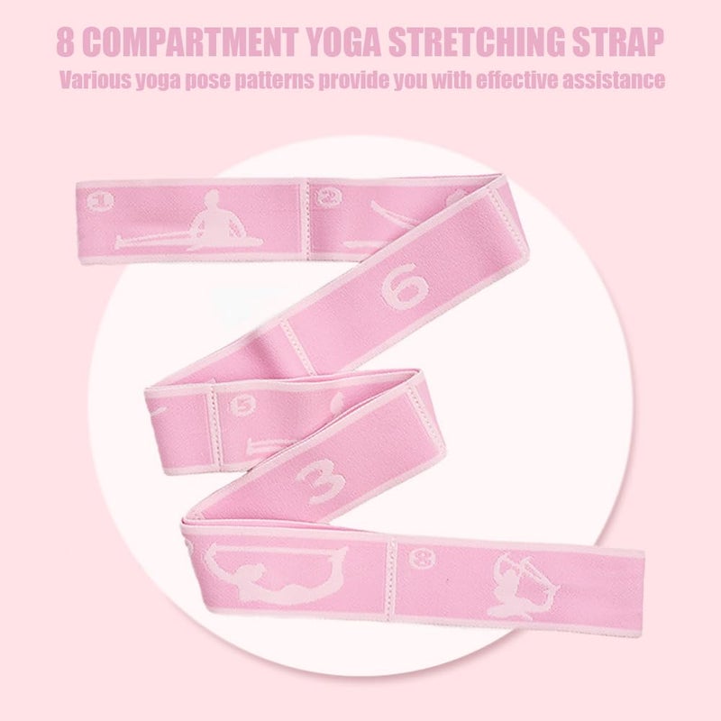 TRKETK 2 Pieces Yoga Strap Exercise Strap, Elastic Stretch Strap Multi-Loop for Yoga Exercise Strap Elastic Resistance Band Flexible for Pilates, Dance, Gymnastics - Image 5