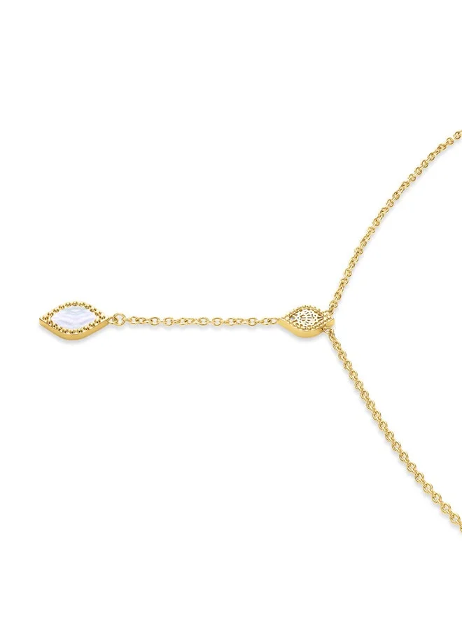 شيروتي 1881 Esmeralda Gold Plated Mop Crystals Necklace