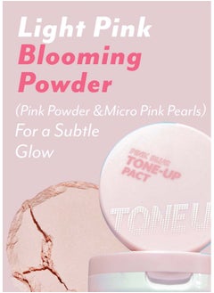 I'M MEME Compact - Tone-up Pact | Korean Pressed Setting Powder for Pink Blur Effect, with Calamine, Mattify Skin, Makeup Foundation, Translucent Compact, Oily Skin, Natural Coverage, 0.35 Oz  - Image 5