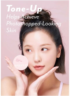 I'M MEME Compact - Tone-up Pact | Korean Pressed Setting Powder for Pink Blur Effect, with Calamine, Mattify Skin, Makeup Foundation, Translucent Compact, Oily Skin, Natural Coverage, 0.35 Oz  - Image 2