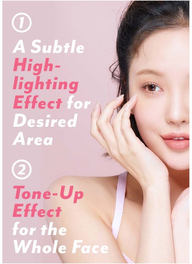 I'M MEME - Compact - Tone-up Pact | Korean Pressed Setting Powder for Pink Blur Effect, with Calamine, Mattify Skin, Makeup Foundation, Translucent Compact, Oily Skin, Natural Coverage, 0.35 Oz - Image 1