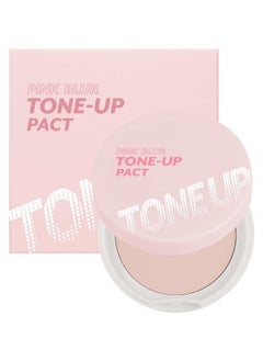 I'M MEME Compact - Tone-up Pact | Korean Pressed Setting Powder for Pink Blur Effect, with Calamine, Mattify Skin, Makeup Foundation, Translucent Compact, Oily Skin, Natural Coverage, 0.35 Oz  - Image 1