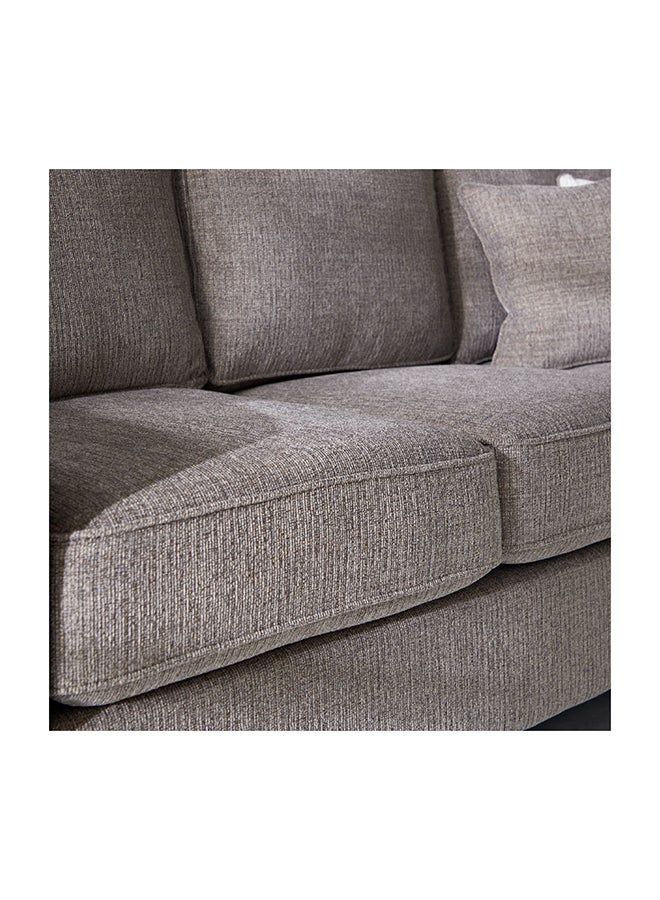 Home Box Angelic Oakwood 3-Seater Sofa with 2 Cushions 215 x 93 x 94 cm - Image 5