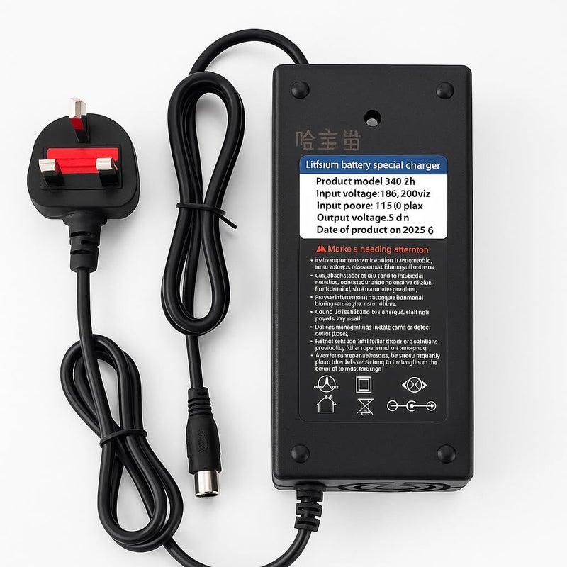 Fukukawa شاحن فوكوكابا® ‎48V 2A للدراجات الكهربائية والسكوترات الكهربائية | خرج ‎DC ‎54.6V ومدخل ‎220V ‎50Hz | شاحن بطارية ليثيوم ذكي مزوّد بقابس بريطاني وحماية متعددة | شحن سريع وآمن لدراجات التوصيل - Image 5