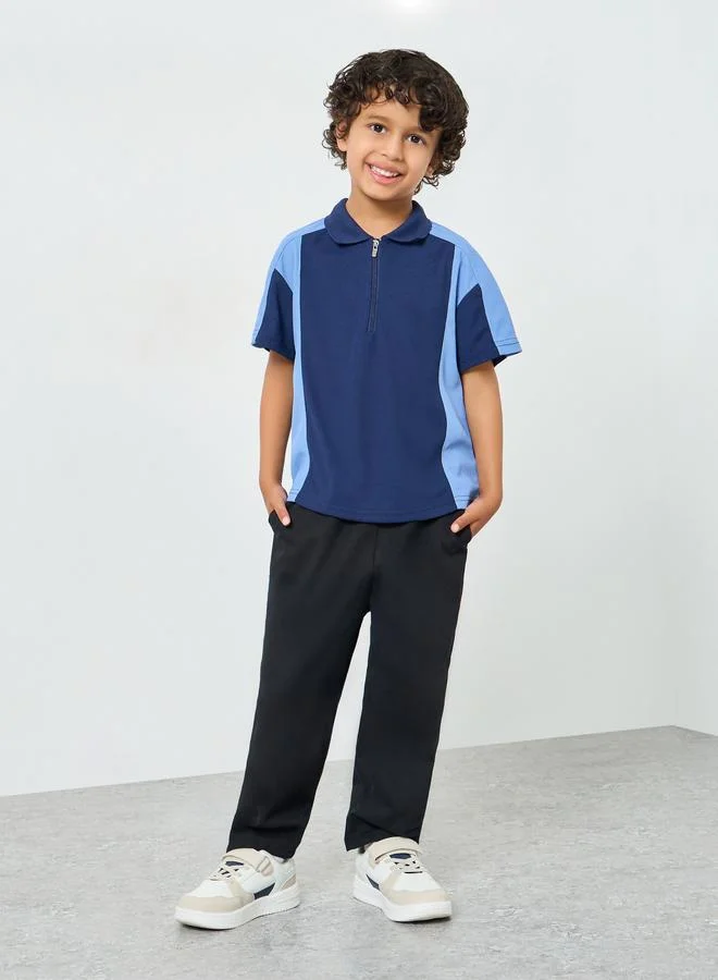 Styli Boys Cotton Pants with Side Pocket