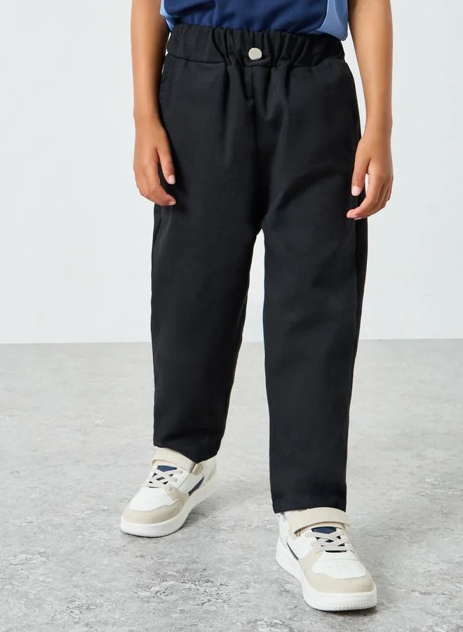 Styli Boys Cotton Pants with Side Pocket