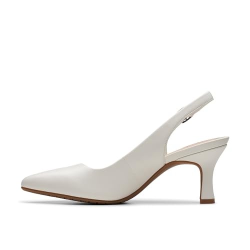 Clarks Women's Kataleyna Step Pump, Off White Leather, 6 - Image 3