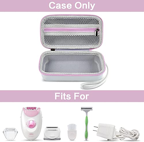casmilee Case Compatible with Braun Epilator Silk-epil 3 3-270, Storage for Hair Removal Shaver & Trimmer for Women, Holder for Facial Epilator & Razors Head, Cleaning Brush, Charger (Box Only) - Image 2
