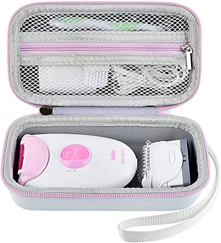 casmilee Case Compatible with Braun Epilator Silk-epil 3 3-270, Storage for Hair Removal Shaver & Trimmer for Women, Holder for Facial Epilator & Razors Head, Cleaning Brush, Charger (Box Only) - Image 1