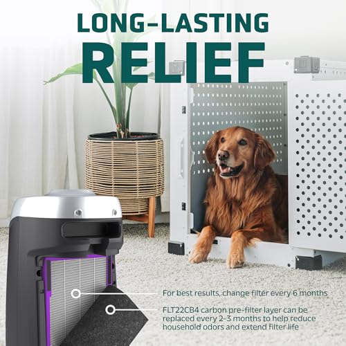 GermGuardian Germ Guardian FLT4850PT True HEPA Genuine Air Purifier Replacement Filter B, with Pet Pure Treatment for GermGuardian C4900, AC4825, AC4850PT, CDAP4500, AC4300, and More - Image 5