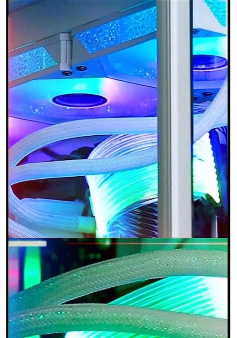 RGB Extension Cable 24-Pin ATX PSU Cable Set - Customizable RGB Lighting for Gaming PC Builds And Desktop Computer Systems - Image 5