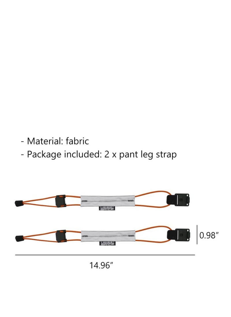 SYOSI - 2PCS Magnetic Bicycle Pant Strap, Adjustable Elastic Fastening Leg Belt, Multi-functional Safety Ankle Band with Visibility Reflective Design, suitable for Cycling, Jogging, Camping - Image 1