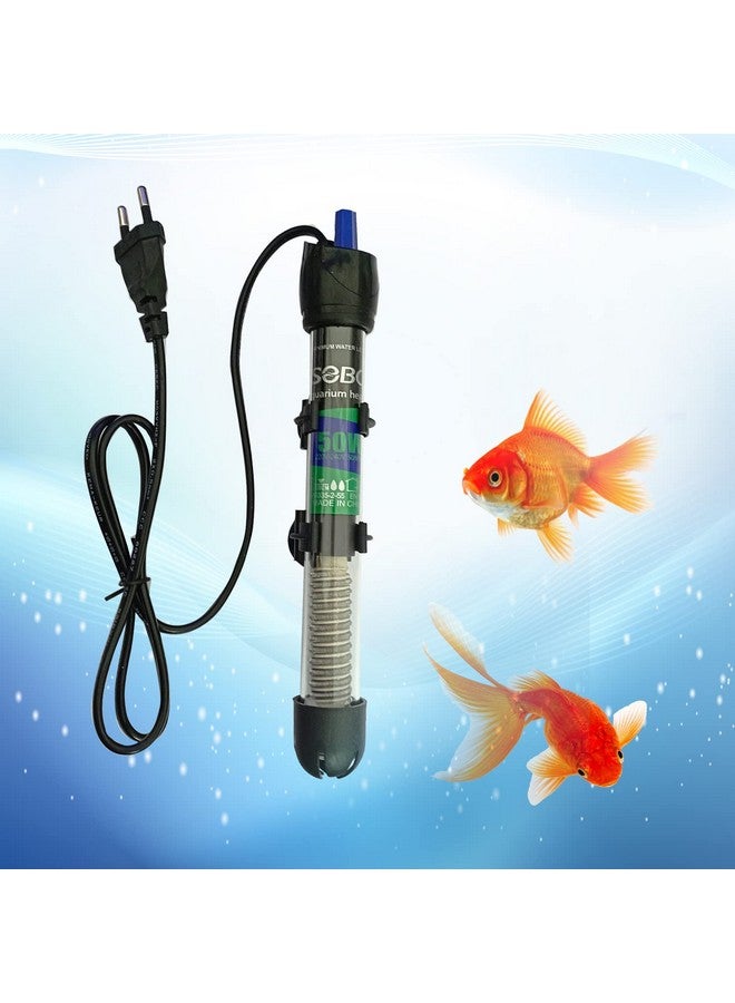 JAINSONS PET PRODUCTS سخان حوض السمك زجاجي من جينسونز بيت برودكتس سوبو، سخان حوض سمك قابل للغمر بالكامل/درجة حرارة قابلة للتعديل (20°-32°C) سخان حوض سمك، سخانات حوض سمك مقاومة للماء (50 واط) - Image 1