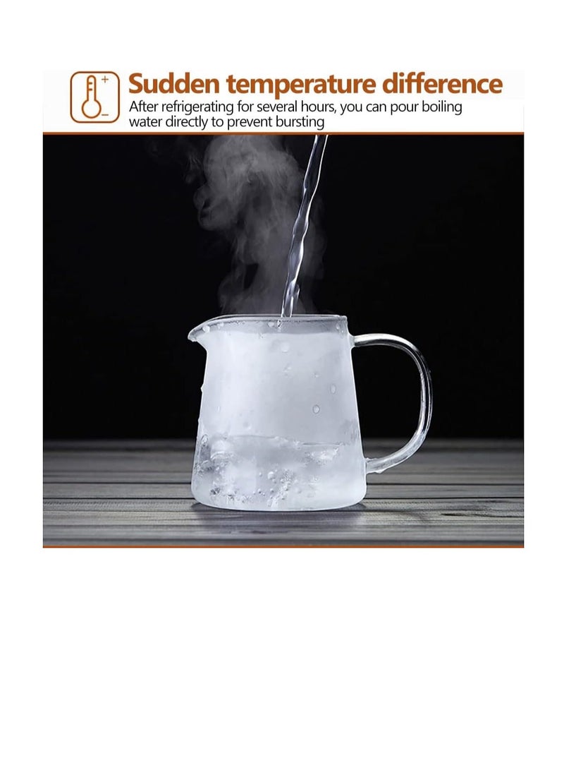 Glass Tea Dispenser, Heat Resistant Tea Fair Cup, Glass Teapot with Removable Stainless Steel Infuser, Borosilicate Glass Tea Pots for Blooming and Loose Leaf Tea Maker (330ml, C) - Image 4
